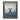 Blue and gold ornate picture frame with bird wall art