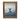Gold ornate picture frame with bird wall art