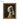 Elegant Spanish style gold picture frame displaying a classical acrylic painting. 