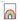 Modern purple wood picture frame with colorful rainbow artwork